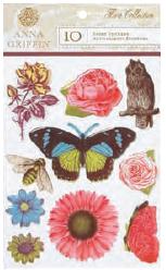 Anna Griffin/Flora Collection Epoxy Stickers